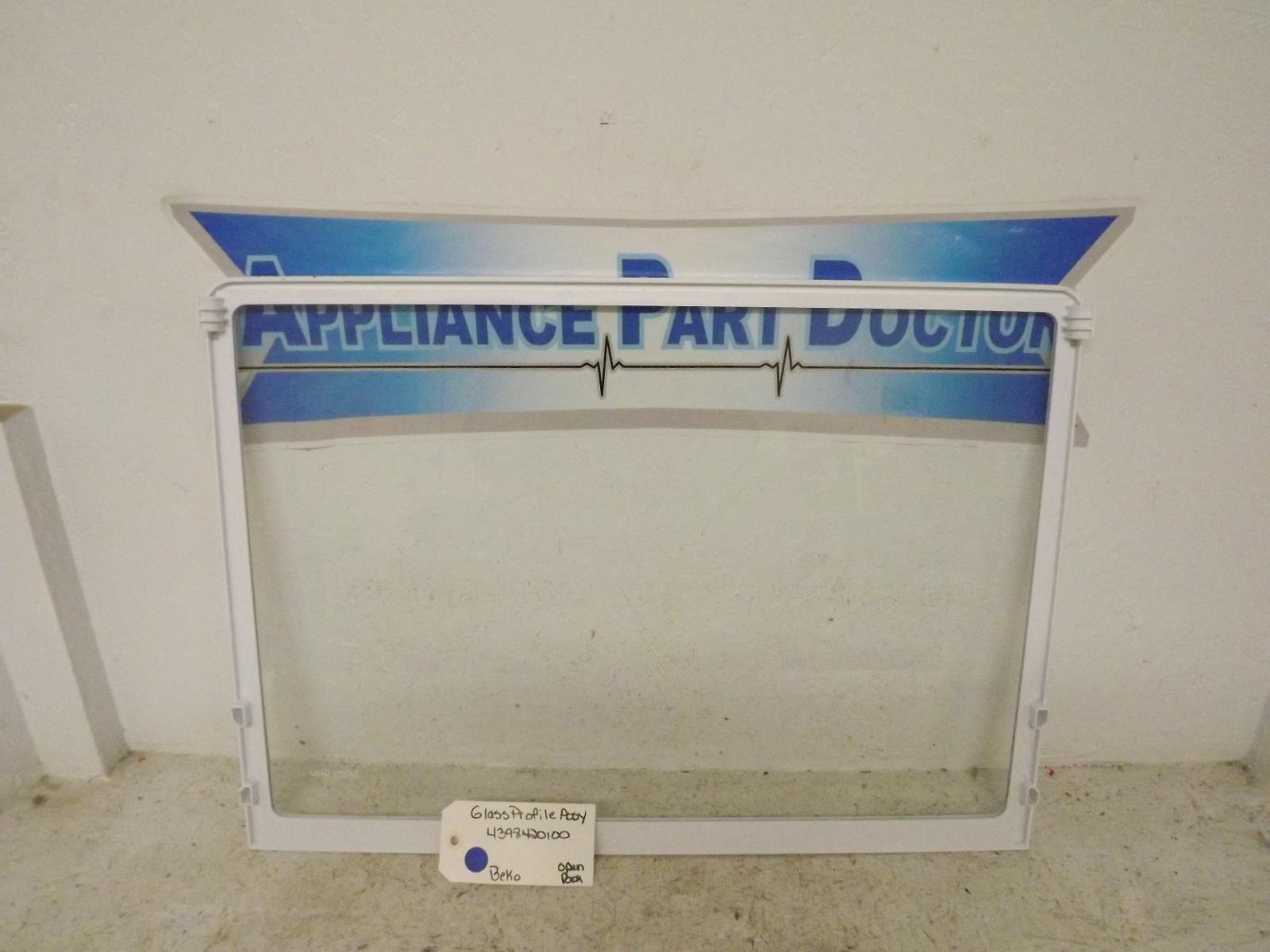 Beko Refrigerator 4398420100 Glass Profile Assy Open Box Beko Refrigerator 4398420100 Glass Profile Assy Open Box